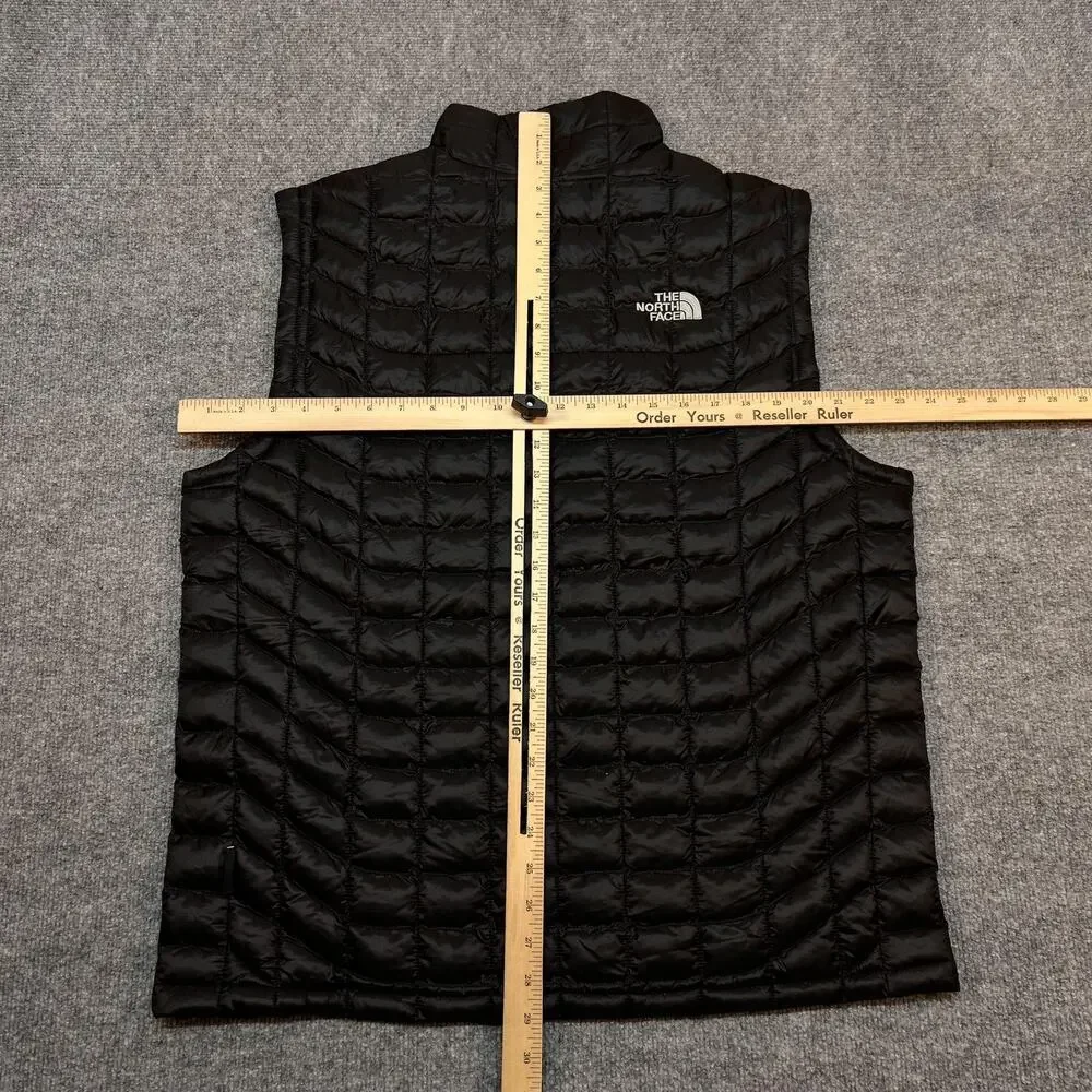 The North Face Vest Mens Large Black ThermoBall Quilted Full Zip AdventHealth